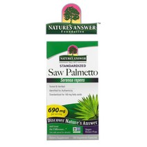 네이쳐스앤서 미국산 쏘팔메토 690mg SawPalmetto Extract 소팔메토 비건 120 베지캡슐