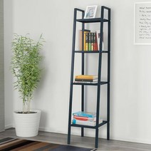 이케아 LERBERG 레르베리 선반 뽁뽁이 포장, 다크그레이, 4단 슬림