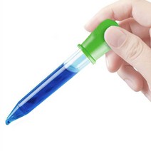 용량표시 눈금 미니스포이드 5ML 소형 실리콘 고무 플라스틱, 블루