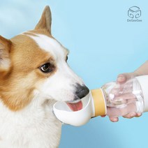 디지지 휴대용 강아지 이견 물통 물병 350ml, 라밴더