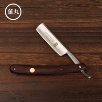 일본 수입 이발소 바버샵 일자 클래식 외날 면도기 옛날 구식 군대 수동 핸디, A_마호가니, one size