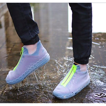 방수 실리콘 지퍼 비오는날 비올때 신발커버 운동화 커버 덧신 장마철 미끄럼방지 큰발 S M L XL