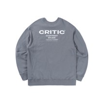 CRITIC BACKSIDE LOGO SWEATSHIRT BLUE GREY