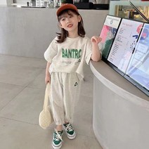 재한 아동 캐주얼 반팔긴바지 상하복세트 [2518]