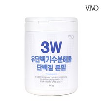 3W 유단백가수분해물 단백질 분말 280g 우유 카제인 단백질 가수분해 유청단백질 프로틴 고단백 헬스 보충제 쉐이크, 1개