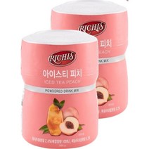 동서 식품 리치스 카페 파우더 아이스티 피치 550g 스무디 홈카페 에이드, 2개