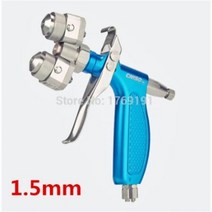 페인트 스프레이 건 분무기 자동차 PE 나노 전문 양면 에어브러시 페인팅 도구, 1.5mm