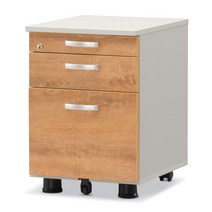 애플 사무용 수납장 3단 이동서랍, 고급형 / W400xD510xH575, 콘크리트