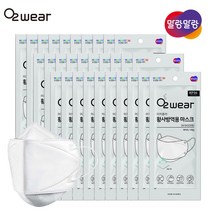 한컴 오투웨어 이지퓨어 KF94 황사마스크 30매(대형) 화이트-개별포장 국내생산, 1개, 30개