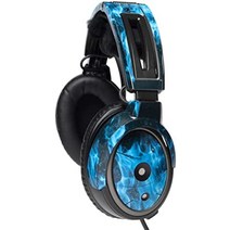 wholeflight alpha 20 비행 스킨-bose 항공 헤드셋용 개인화 데칼-모든 bose a20 소음 제거 헤드폰과 작동-훌륭한 조종사 선물-헤드폰은 포함되지 카모), 푸른 연기