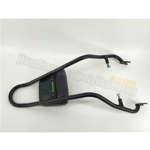 가와사키 W400 W650 W800 튜닝파츠 리어 2치기 동승자 텐덤등받이, A.블랙 + 1개