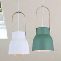 전등 8W 그레린 엘이디 조명 펜던트 원목 LED벌브램프 화이트 우드등 팬던트 우드 스틸 디자이너 하얀불, 단품