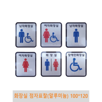 화장실 점자표찰(알미늄)100x120