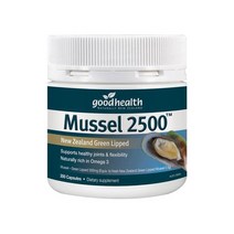 (뉴질랜드직배) 굿헬스 초록홍합 그린머슬 초록입홍합 2500 300캡슐 goodhealth Mussel 2500 New Zealand Green Lipped 300 Capsules