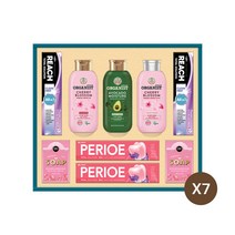 LG 23년 설명절 선물세트 생활의 감동 T호 x 7개 - 풍성한 종합생활용품선물세트 오가니스트샴푸2+컨디셔너1+페리오치약2개+리치치약2개+온더바디 비누2개, 단품