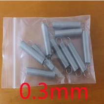 압축스프링 판 토션 인장 금형 코일 스프링 10 개/묶음 0.2mm 스테인레스 스틸 인장 스프링 O 후크 연장, 09 20mm_02 0.4mm_02 4mm