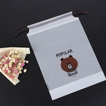 어린이집파우치 소 방수 투명 캐릭터파우치 비닐 파우치 다회용