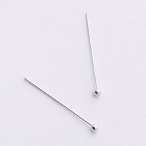 Beadia 합금 볼 헤드 핀 쥬얼리 조사 결과 패션 1500PCs/로트 0.5x20mm, 03 rhodium