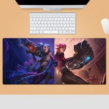 KDA 리그 오브 레전드 마우스 장패드 게임 주변 마우스패드 라지 사이즈 내오염성 견디다 창의 기념 선물, 1000*500*5mm, 패턴-7