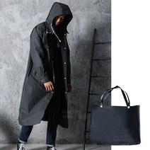 짐옴므 WA EVA 레인코트 여행용 커플 판초우의 + 파우치, 무지, L