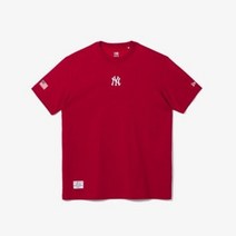 뉴에라 MLB 어드레스 뉴욕 양키스 반팔 티셔츠 다크 레드 13546499