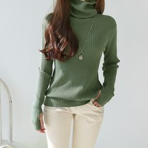 데일리앤 포드 골지 터틀넥 워머 목폴라 니트