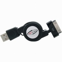 NETmate iPhone·iPod·iPad USB 데이터·충전 자동감김 Dock 케이블 블랙 IPOD USB AM 0.8BK USBCable 케이블 NETmate 아이폰케이블 iPodCable iPhoneCable USB케이블 아이팟케이블 넷메이트 강원전자