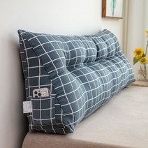 북유럽 쇼파 침대 등받이 쿠션 대형 큰베개 대형베게, XL그레이격자