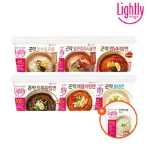 [라이틀리] 곤약면 (짜장면/맵닭면/냉면/비빔면/가쓰오우동/얼큰양지면) x 6개+곤약즉석밥 귀리 1개 증정, 4) 곤약 매콤 비빔면 216.5g x 3_1) 곤약