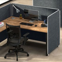 책상 가림막 사무실 파티션 펠트 가림판 칸막이 사무용 플렛 파티션, 다크그레이