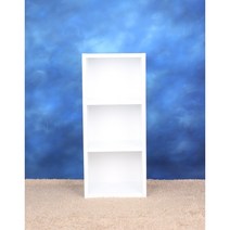성원퍼니처 공간박스 3단 책장/낮은책장/수납장/완제품배송/두께2.4cm, 화이트