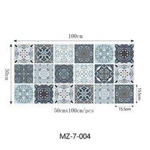 마당 데크 대크 전원주택 회색 패턴 프로스트 타일 바닥 스티커 주방 욕실 벽 PVC 50x100cm x 1pc, 04 MZ-7-004_01 50X100cmX1pc