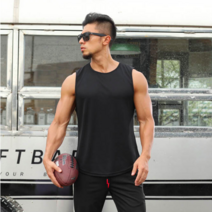 [바비스튜디오] 헬스 민소매 머슬핏 박스핏 오버핏 나시