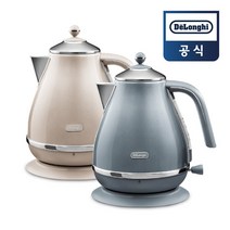 [드롱기] 아이코나 메탈릭스 전기주전자 KBOT2001(베이지아주르), KBOT2001.BG 베이지