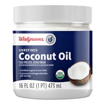 Walgreen 월그린 비정제 코코넛 오일 16.0fl oz 473mL, 1개
