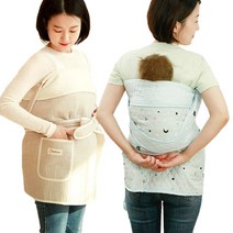 옛날 전통 국민 아기 신생아 포대기 아기띠 애기띠, 백곰 5부