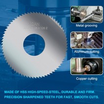 밀링 커터 커팅기 XCAN금속 절삭 공구용 50mm 슬로팅 톱 블레이드 HSS 스틸 CNC 가공 밀링 커터 디스크, 13 50x2.0x16x50T