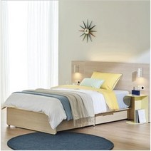 한샘(가구) 한샘 포에트 우디 침대 SS (하부서랍 포함 매트별도) + 350 패널, 단품없음