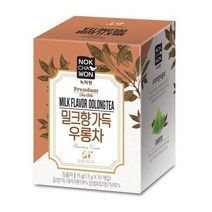 녹차원 간편한 [녹차원] 밀크향가득우롱차 10티백 x 4개 명절 부모님 지인 선물 회사 탕비실 손님접대, 15set