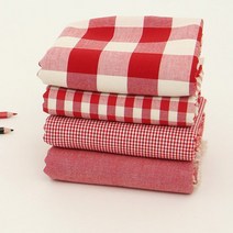 원단킹 면 20수 선염 체크 레드시리즈 4종 (8205054), 3cm체크