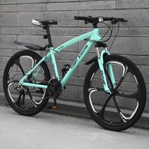 산악 MTB 자전거 남녀 공용 오프로드 레이싱 충격 흡수 가변 속도, 27단, Six Knives-Bianchi