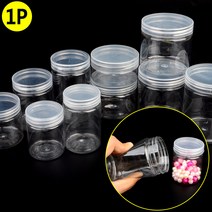 비즈 악세사리 슬라임 화장품 보관용기 투명케이스, 지름/용량, 7cm - 250ml