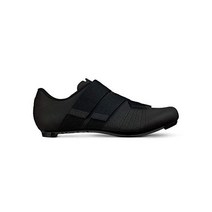 Fizik R5 로드 사이클링 슈 - 탄소 강화 마이크로텍스 파인튠 핏, Tempo Powerstrap, Black/Black_8.5 - 9