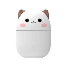 가습기 초음파 세척 편한 청소 쉬운 가성비 저소음 사무용 소형 스테인레스250ML 를 충전하는 USB 인터페, 01 WHITE