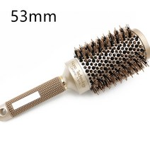 봉고데기 헤어 스타일링 스트레이트 크기 살롱 라운드 빗 미용 컬링 브러쉬 빗 세라믹 철, 53mm
