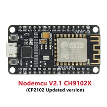 무선 모듈 CH340/CP2102 NodeMcu V3 V2 Lua WIFI 인터넷 개발 보드 pcb 안테나 포함 ESP8266 ESP-12E 전자 부품 액세서리 소스, NodeMcu V2.1 CH9102X