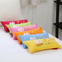 유아 어린이 토끼 피그먼트 베개 커버, 옐로