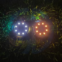 솔까든 태양광 바닥등 8LED RGB 전원주택 카멜레온 정원등 태양열 에너지충전 실외 인테리어 잔디등, 흰빛+RGB