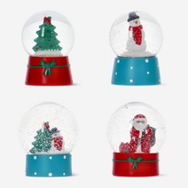 [플라잉타이거][플라잉타이거] 크리스마스 징글벨 워터볼 소품 데코 스노우볼 (4종 택1), XMAS미니트리 스노우볼