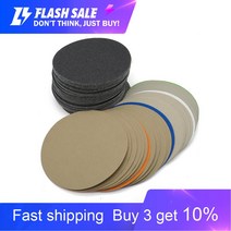 20pcs 6 인치 150mm 방수 샌딩 디스크 후크 및 루프 실리콘 카바이드 샌드페이퍼 습식/건식 60 ~ 10000 연마 용 그릿|연마 공구|, 1개